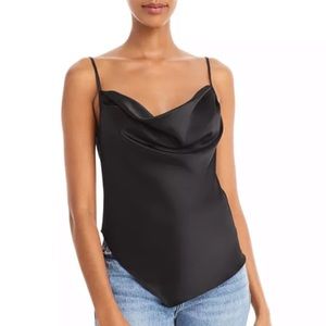 Black Cowl Neck Tank